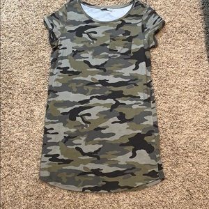 Camo T-shirt dress
